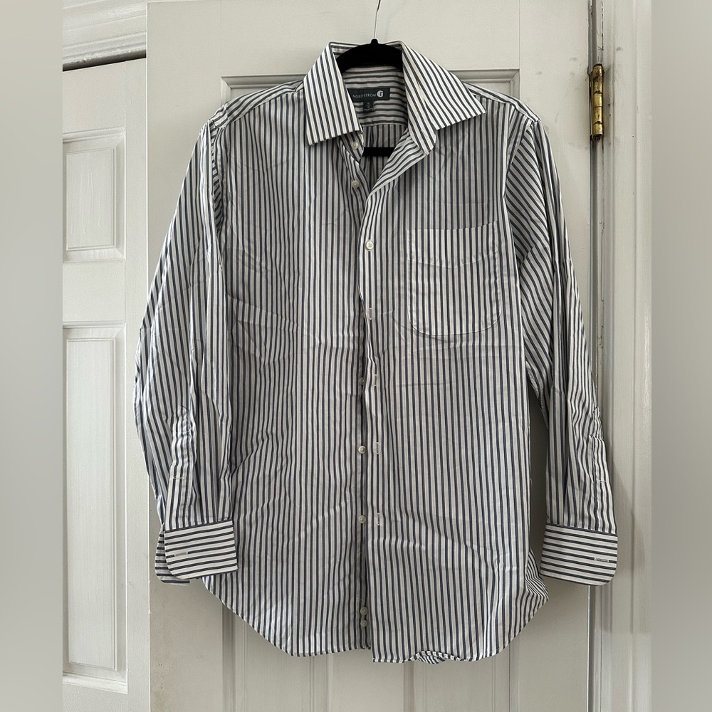 Nordstrom Tailored Fit Men’s Dress Button Down 15/32